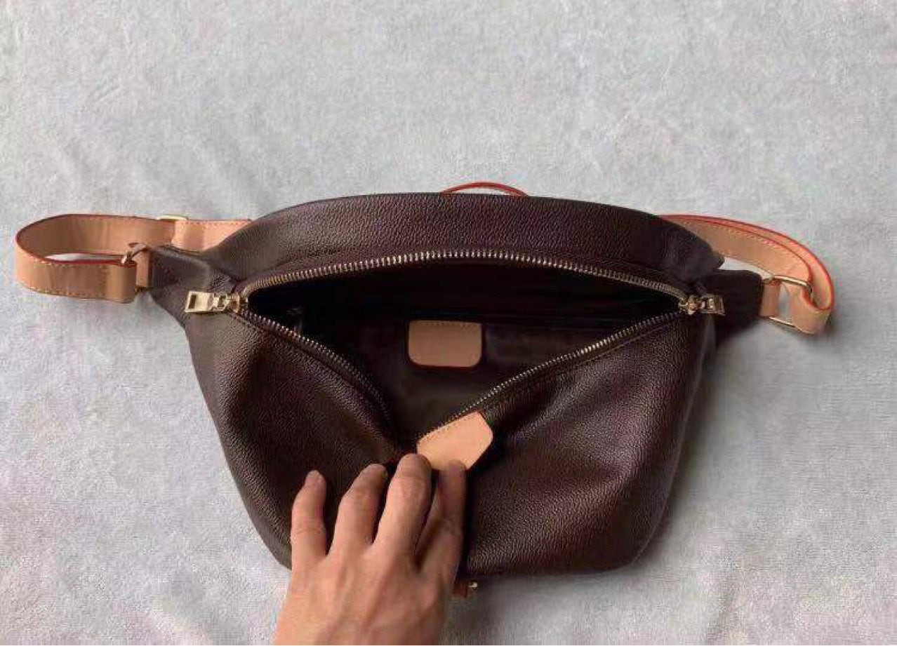 Newest Stlye Famous Bumbag Cross Body fashion Shoulder Bag brown Waist Bags Bum Unisex Waist Bags
