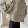 Sense Fox Fur Stitching Leather Coat