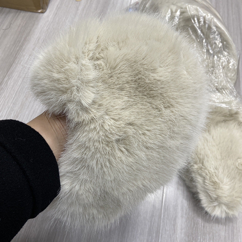 Mink Velvet Female Northeast Plush Bonnet
