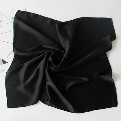 Solid Silk Neck Scarf