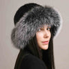 Mink Hair Hat Lady Braided Fur Winter