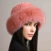 Mink Hair Hat Lady Braided Fur Winter