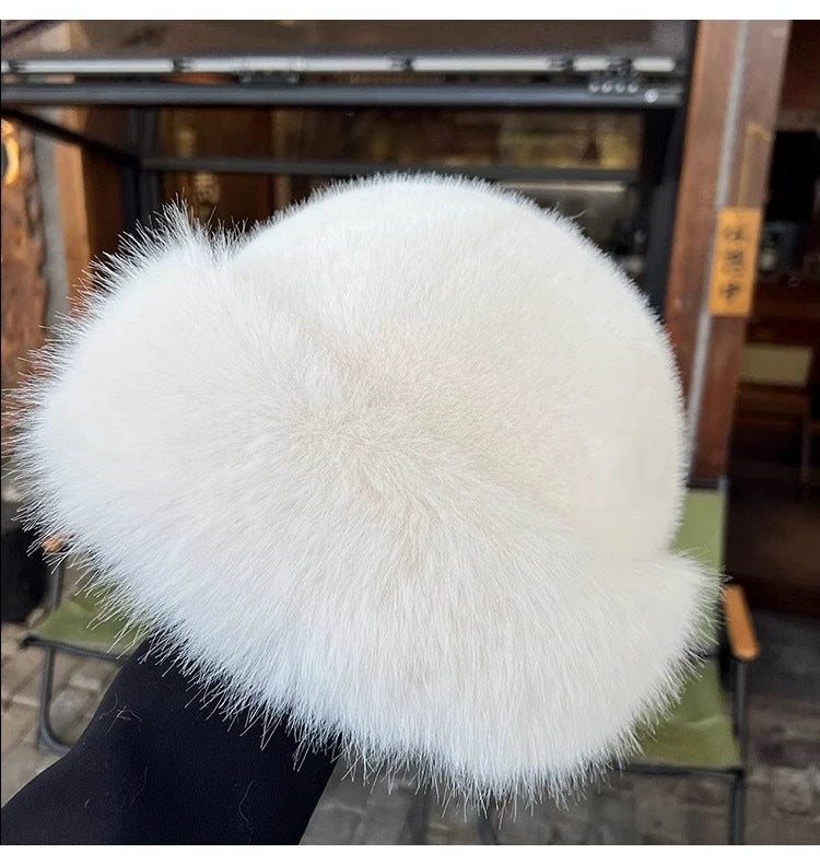 Mink-like Warm Plush Bucket Hat Ear Protection