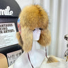 Stylish Fox Fur Earmuffs Hat