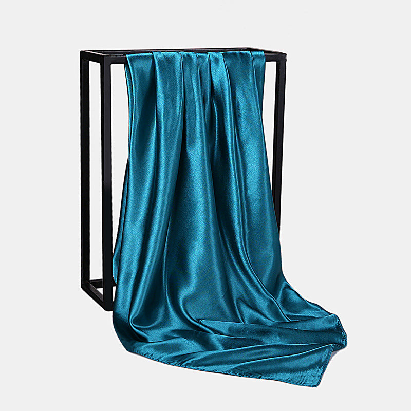Versatile 90 Satin Shawl Scarf Pure Satin Women's Pure Generous Scarf