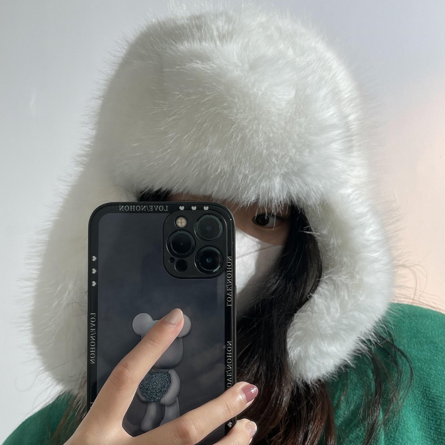 Mink Velvet Female Northeast Plush Bonnet