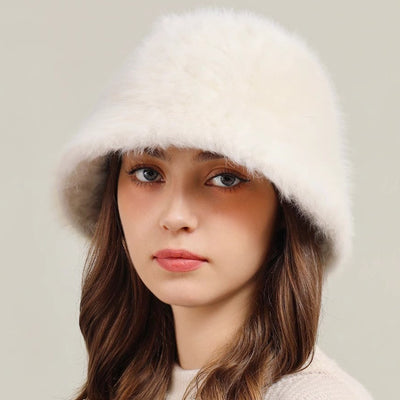 Real Rabbit Plush Hat