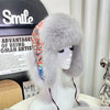 Stylish Fox Fur Earmuffs Hat