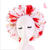 Beauty print Satin silk Bonnet sleep night cap