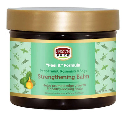 African Pride Feel It Peppermint/Rosemary/Sage Strengthening Balm