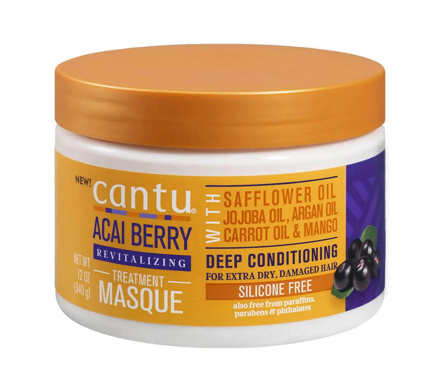 CANTU ACAI BERRY REVITALIZING TREATMENT MASQUE