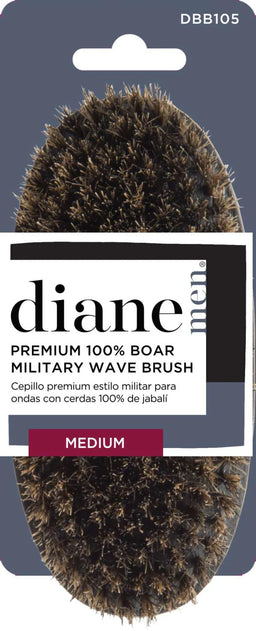 DIANE PREMIUM 100% BOAR PALM WAVE BRUSH- MEDIUM