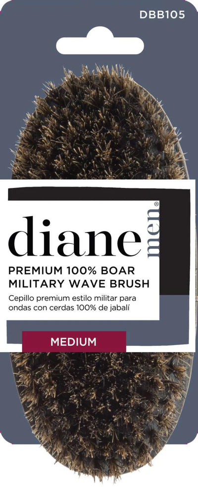 DIANE PREMIUM 100% BOAR PALM WAVE BRUSH- MEDIUM