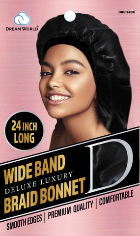 Dream World Wide Band Braid Bonnet