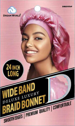 Dream World Wide Band Braid Bonnet