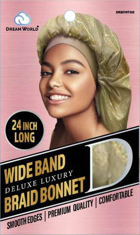 Dream World Wide Band Braid Bonnet