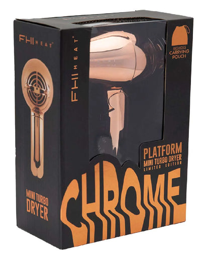FHI HEAT PLATFORM MINI TURBO DRYER LIMITED EDITION ROSE GOLD CHROME