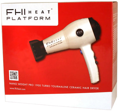 FHI Nano weight pro 1900 Turbo Tourmaline Hair Dryer White
