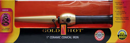 GOLD N HOT CERAMIC CONICAL IRON 1