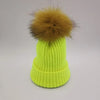 Big Real Fur Knitted Beanie