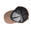Vintage Brown Plaid Baseball Cap