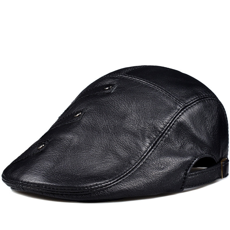 Genuine Leather Baseball Cap