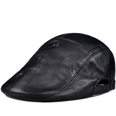 Genuine Leather Baseball Cap