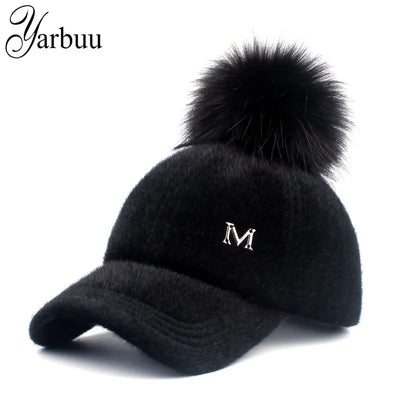 Baseball Caps Faux Fur