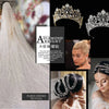 DZ110 1/2 PCS Luxury Bridal Headwear Rhinestone Women Tiaras Princess Hair Accessories Wedding Headpiece Bridesmaid Hair Jewelry