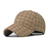 Vintage Brown Plaid Baseball Cap