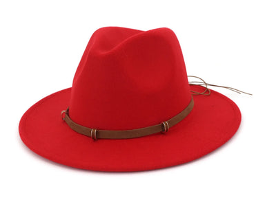 Chic Wide Brim Wool Fedora Hats