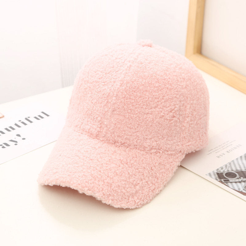 Stylish Lambswool Baseball Cap