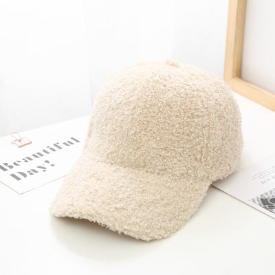 Stylish Lambswool Baseball Cap