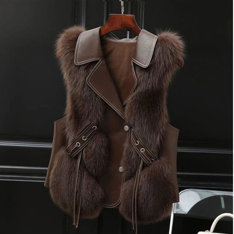 Short Fur Waist length Vest