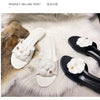 High End Luxury Flower Slippers Women Camellia Shoes Open Toe Slides Femme Outside&Home Pantuflas Sandals Ladies Flip Flops