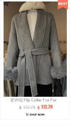 Faux Fur Belt Design Furry Vest