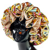 Women Satin Bonnet Cap Double Layer Silk