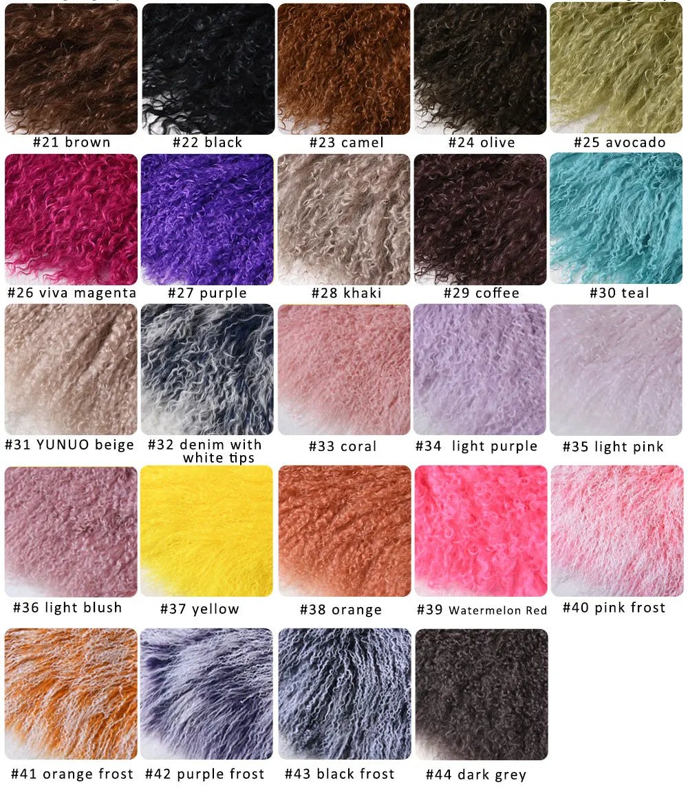 Jxwatcher Wool Coat for Women Real Mongolian Fur Collar Cuffs Winter Fashion Solid Color Tweed Cropped Jacket Fall New Arrival
