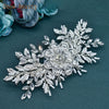 DZ099 Vintage Bridal Hair Accessories Shiny Rhinestones Handmade Women Tiara Leaves Wedding Hair Comb Flower Bridal Hairpins