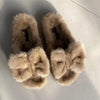 Women's Flats Slippers Female Shoes Ladies Fluffy Flip Flops Real Fur Slippers For Home 2024 Mink Fur Slippers Shoes For Women