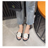 High End Luxury Flower Slippers Women Camellia Shoes Open Toe Slides Femme Outside&Home Pantuflas Sandals Ladies Flip Flops