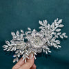 DZ099 Vintage Bridal Hair Accessories Shiny Rhinestones Handmade Women Tiara Leaves Wedding Hair Comb Flower Bridal Hairpins