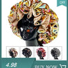 Women Satin Bonnet Cap Double Layer Silk