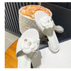 High End Luxury Flower Slippers Women Camellia Shoes Open Toe Slides Femme Outside&Home Pantuflas Sandals Ladies Flip Flops