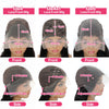 Ying Highlight Purple Colored 13X6 Body Wave Human Hair Lace Frontal Wigs 180% Brazilian Remy 13x4 Transparent Lace Front Wig