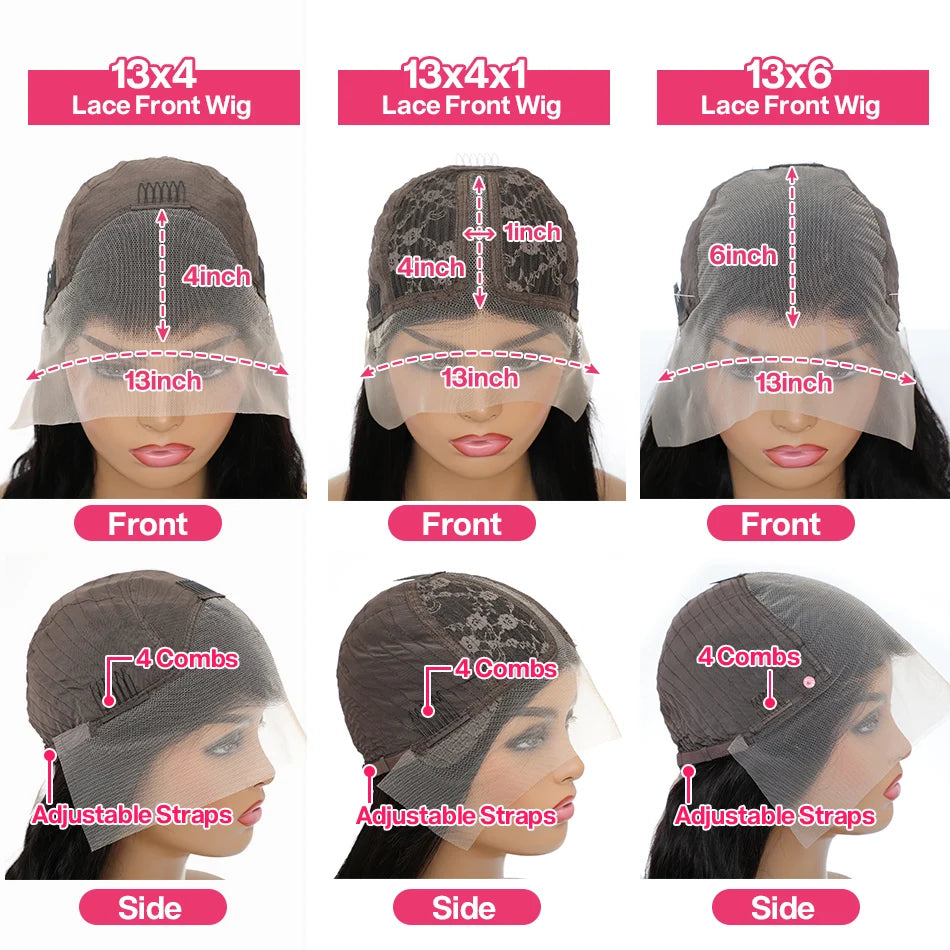 Ying Highlight Purple Colored 13X6 Body Wave Human Hair Lace Frontal Wigs 180% Brazilian Remy 13x4 Transparent Lace Front Wig