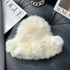 New Real Soft Natural Rabbit Fur Hats