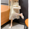 High End Luxury Flower Slippers Women Camellia Shoes Open Toe Slides Femme Outside&Home Pantuflas Sandals Ladies Flip Flops
