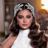 DZ110 1/2 PCS Luxury Bridal Headwear Rhinestone Women Tiaras Princess Hair Accessories Wedding Headpiece Bridesmaid Hair Jewelry