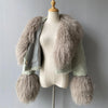 Jxwatcher Wool Coat for Women Real Mongolian Fur Collar Cuffs Winter Fashion Solid Color Tweed Cropped Jacket Fall New Arrival